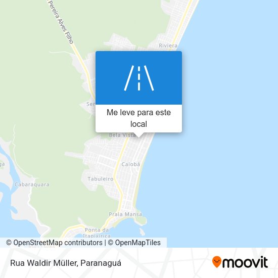 Rua Waldir Müller mapa
