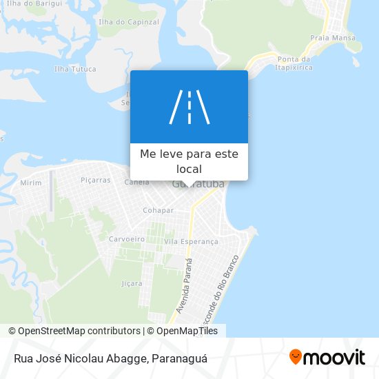 Rua José Nicolau Abagge mapa