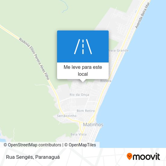 Rua Sengés mapa