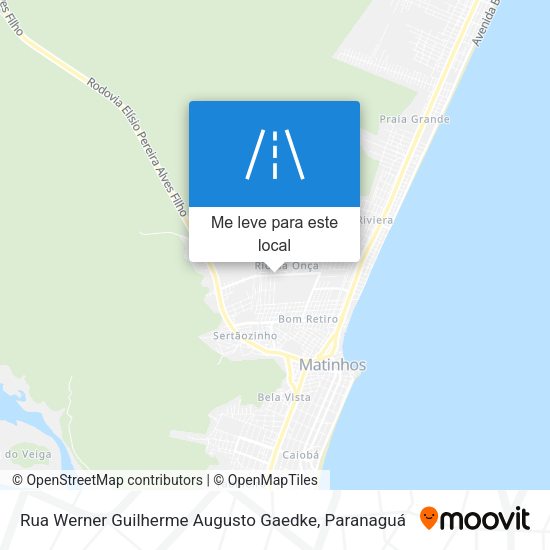 Rua Werner Guilherme Augusto Gaedke mapa