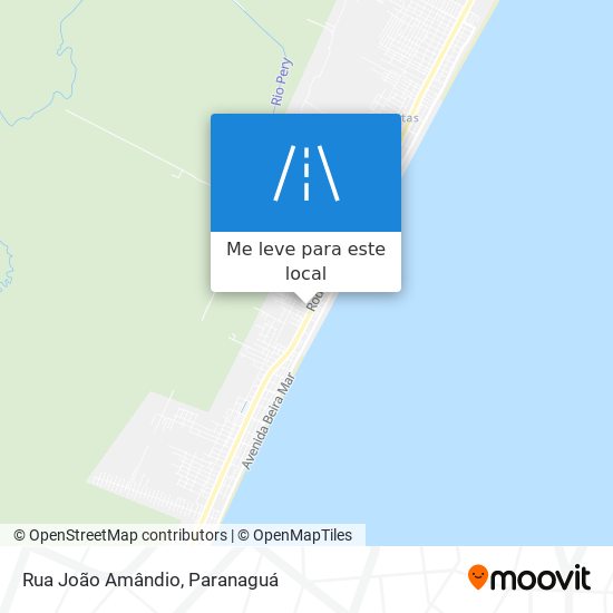 Rua João Amândio mapa