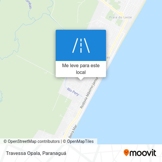 Travessa Opala mapa