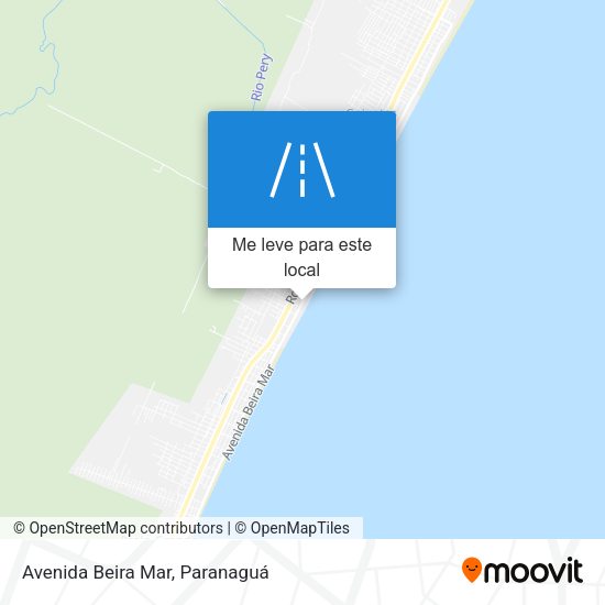 Avenida Beira Mar mapa