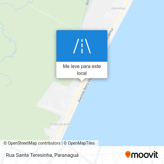 Rua Santa Teresinha mapa