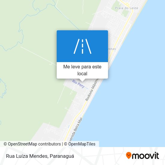 Rua Luíza Mendes mapa