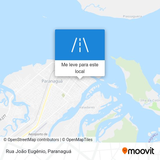 Rua João Eugênio mapa