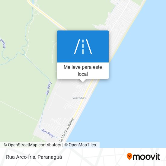 Rua Arco-Íris mapa