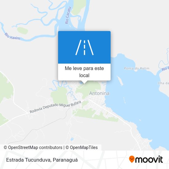 Estrada Tucunduva mapa