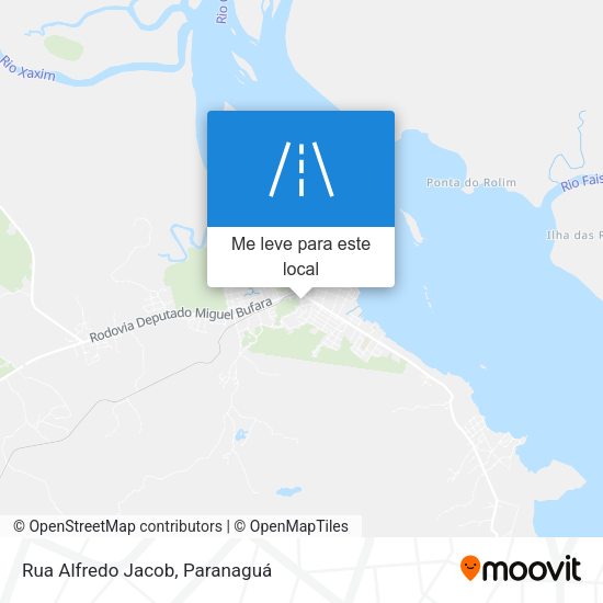 Rua Alfredo Jacob mapa