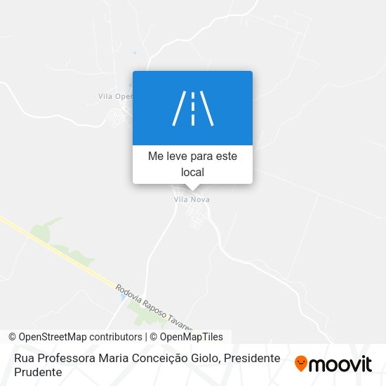 Rua Professora Maria Conceição Giolo mapa