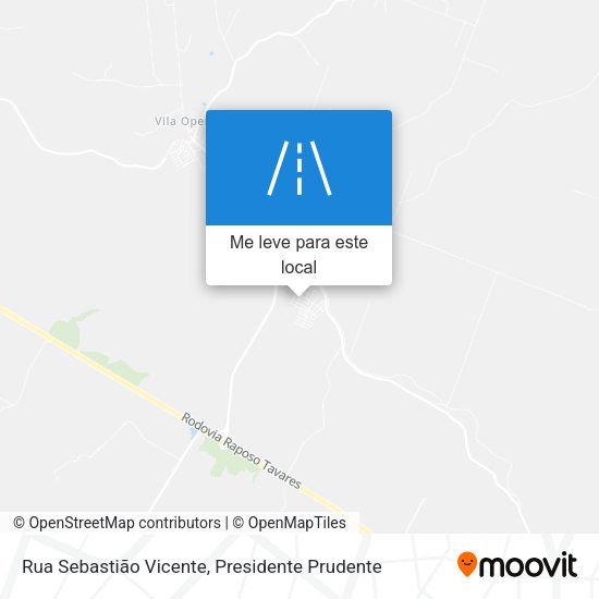 Rua Sebastião Vicente mapa