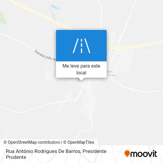Rua Antônio Rodrigues De Barros mapa