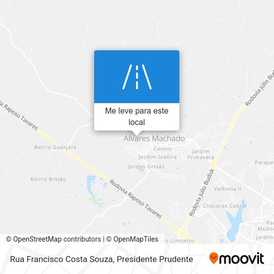 Rua Francisco Costa Souza mapa