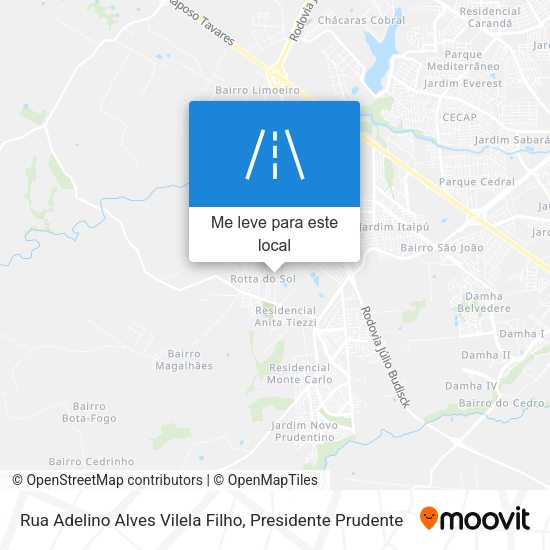 Rua Adelino Alves Vilela Filho mapa