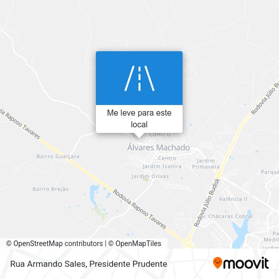 Rua Armando Sales mapa
