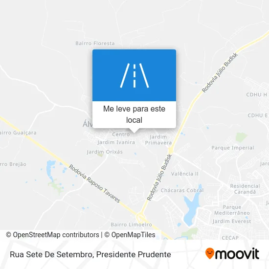 Rua Sete De Setembro mapa