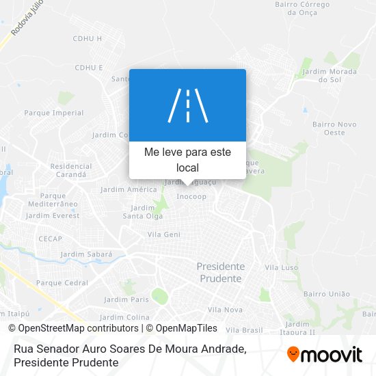Rua Senador Auro Soares De Moura Andrade mapa
