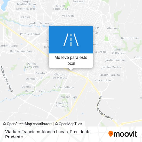 Viaduto Francisco Alonso Lucas mapa