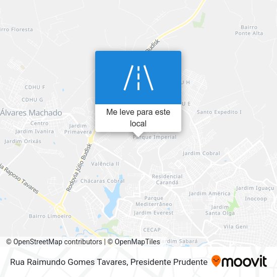 Rua Raimundo Gomes Tavares mapa