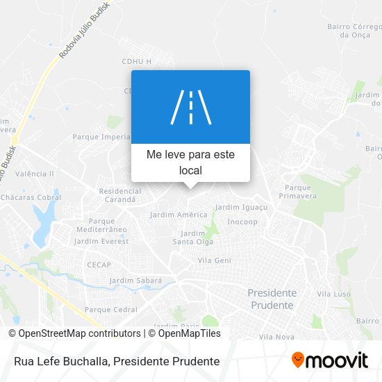 Rua Lefe Buchalla mapa