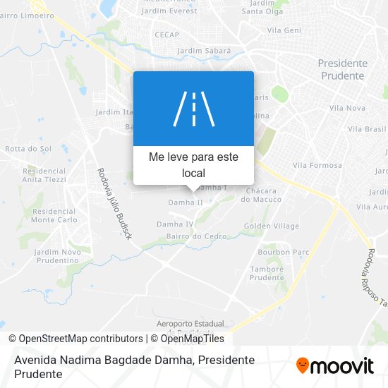 Avenida Nadima Bagdade Damha mapa