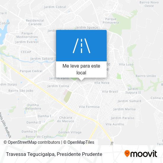 Travessa Tegucigalpa mapa
