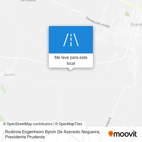 Rodovia Engenheiro Byron De Azevedo Nogueira mapa