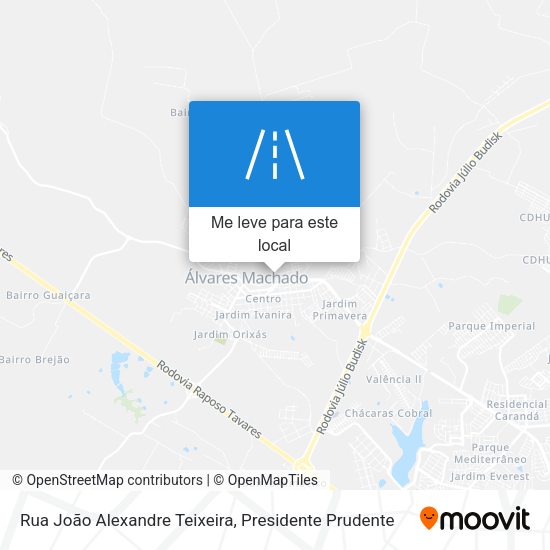 Rua João Alexandre Teixeira mapa