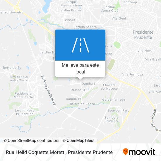 Rua Helid Coquette Moretti mapa