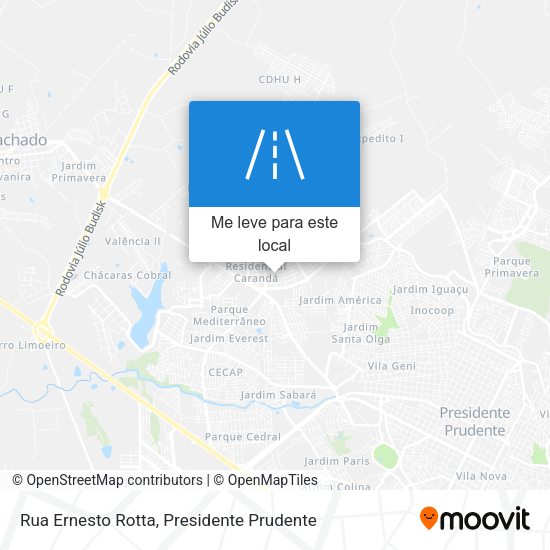 Rua Ernesto Rotta mapa