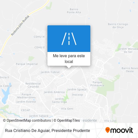 Rua Cristiano De Aguiar mapa