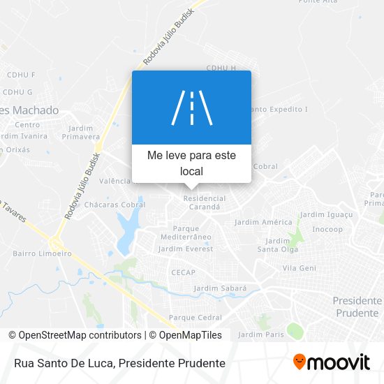 Rua Santo De Luca mapa