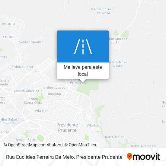 Rua Euclides Ferreira De Melo mapa