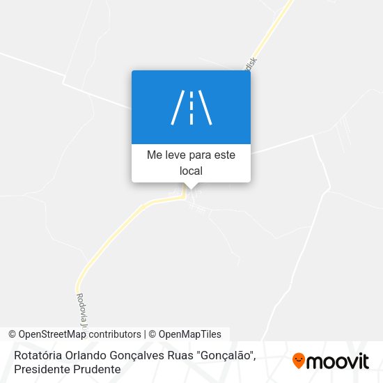 Rotatória Orlando Gonçalves Ruas "Gonçalão" mapa