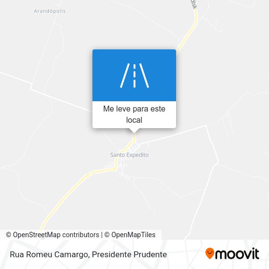 Rua Romeu Camargo mapa