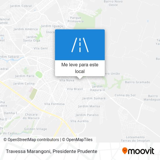 Travessa Marangoni mapa