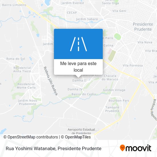Rua Yoshimi Watanabe mapa