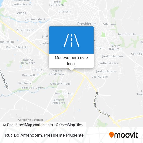 Rua Do Amendoim mapa
