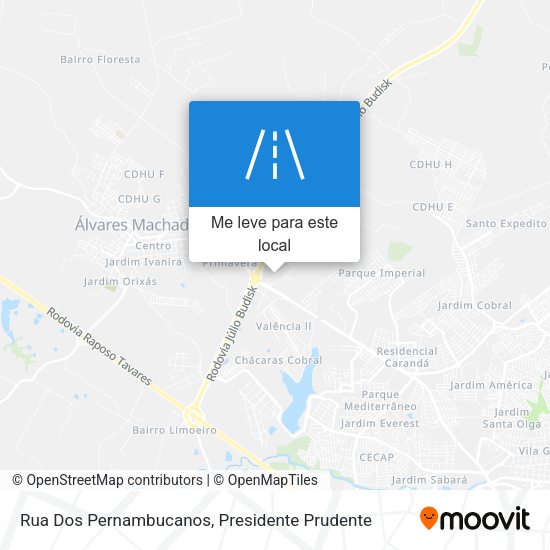 Rua Dos Pernambucanos mapa