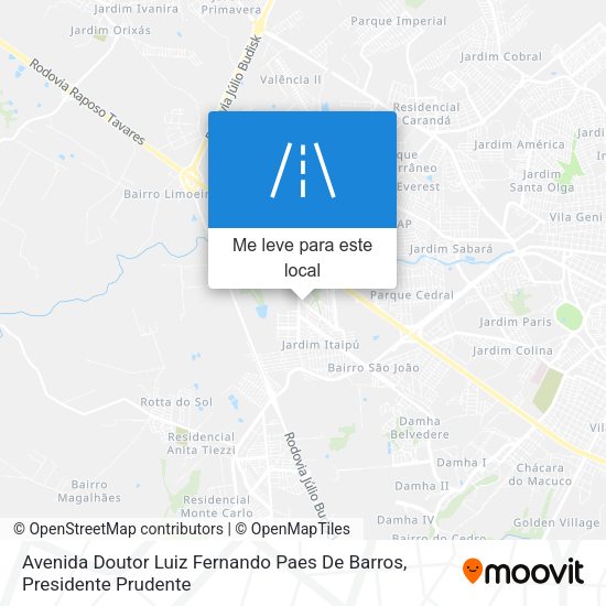 Avenida Doutor Luiz Fernando Paes De Barros mapa