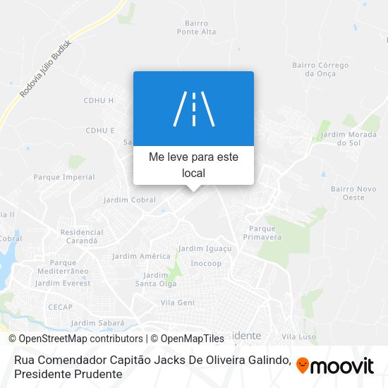 Rua Comendador Capitão Jacks De Oliveira Galindo mapa