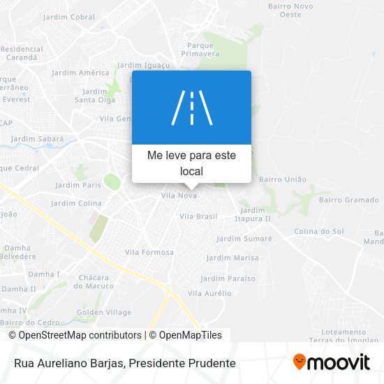 Rua Aureliano Barjas mapa
