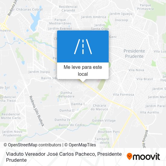 Viaduto Vereador José Carlos Pacheco mapa