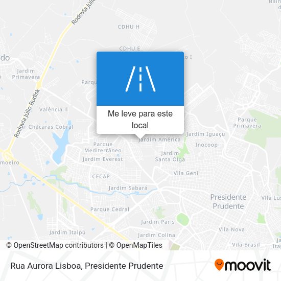 Rua Aurora Lisboa mapa