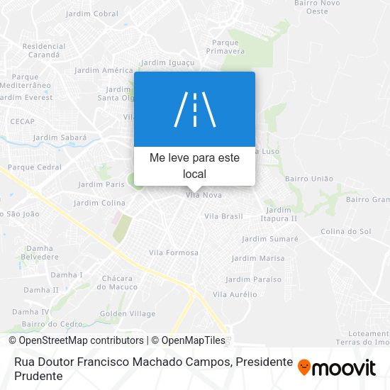 Rua Doutor Francisco Machado Campos mapa