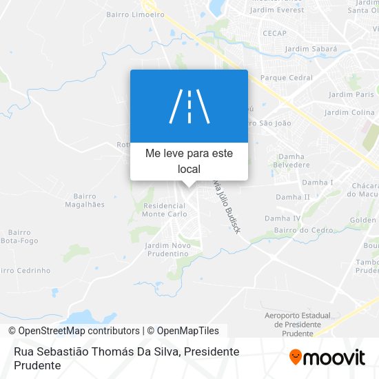 Rua Sebastião Thomás Da Silva mapa