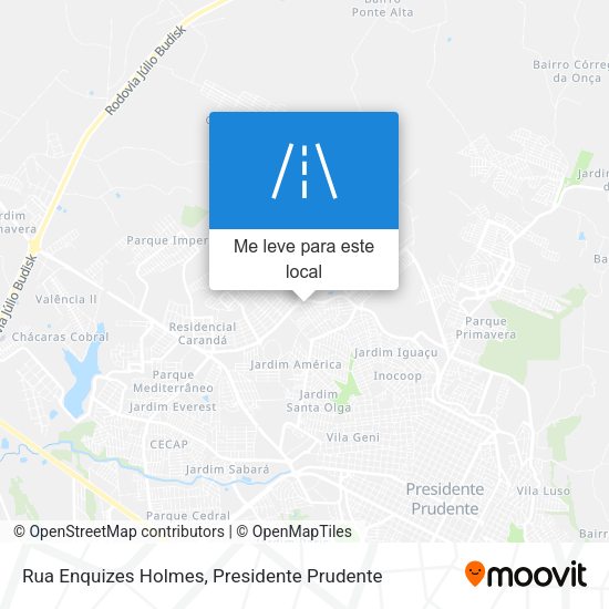 Rua Enquizes Holmes mapa