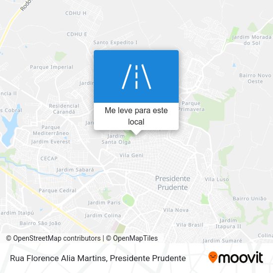 Rua Florence Alia Martins mapa