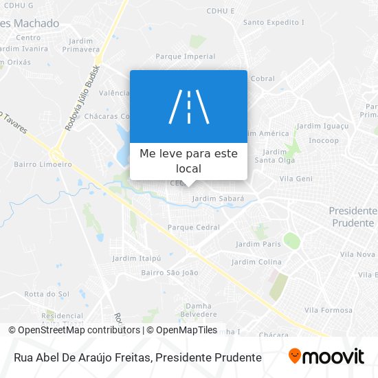 Rua Abel De Araújo Freitas mapa