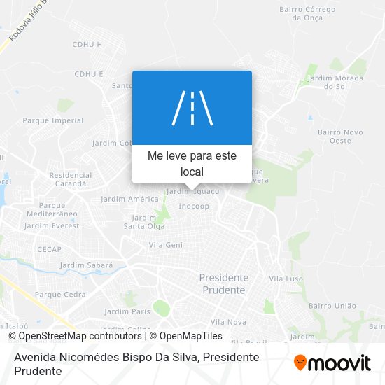 Avenida Nicomédes Bispo Da Silva mapa